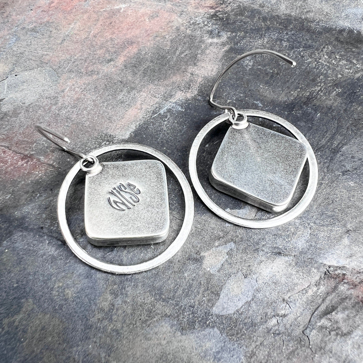 Sterling Silver Bumble Bee Jasper Earrings | Natural Stone Statement Earrings