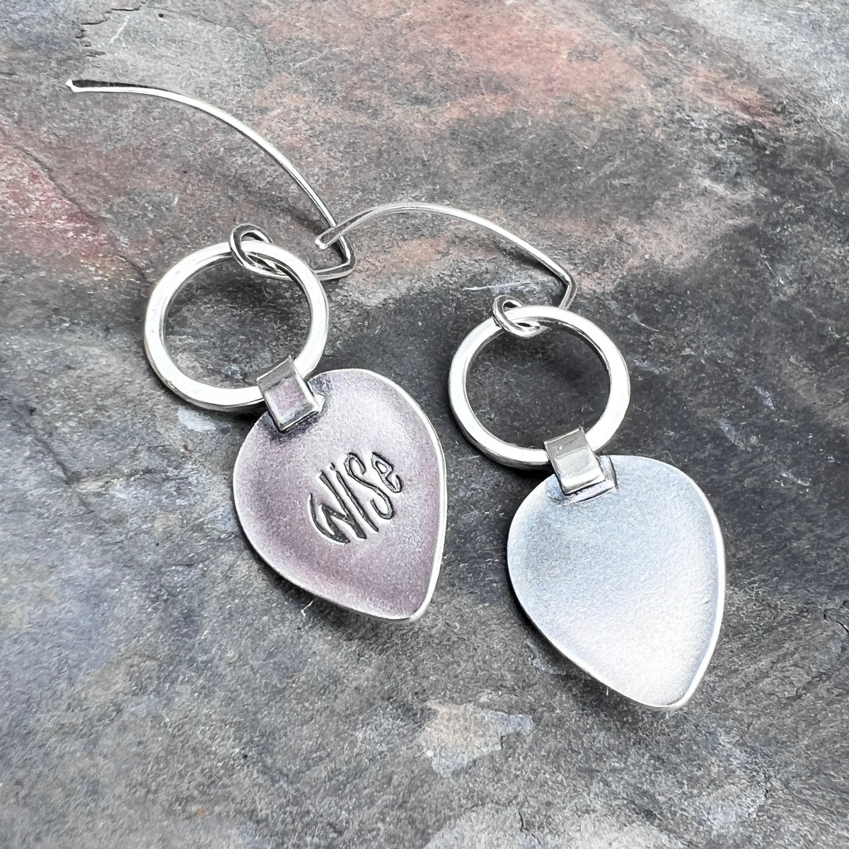 Turquoise Sterling Silver Teardrop Earrings | Genuine Natural Turquoise Cabochon Dangle Earrings